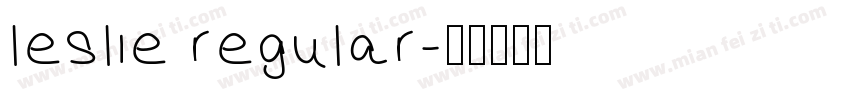 leslie regular字体转换